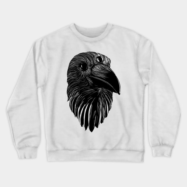 Raven Crewneck Sweatshirt by nielsrevers